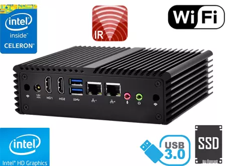 Computer Industrial Fanless MiniPC mBOX Nuc Q150S v.2