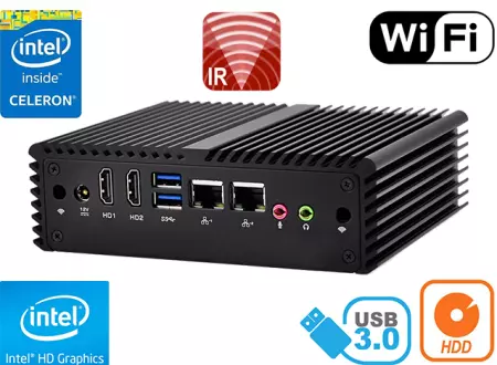 Computer Industrial Fanless MiniPC mBOX Nuc Q150S v.4