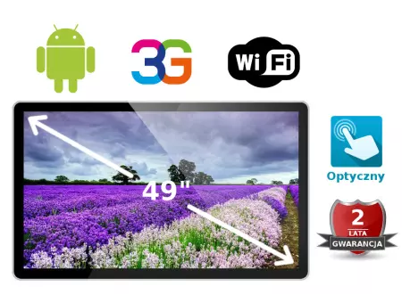 Wyświetlacz reklamowy do przestrzeni coworkingowych