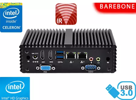 Computer Industrial Fanless MiniPC mBOX Nuc Q150P v.Barebone