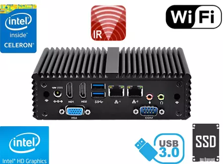 Computer Industrial Fanless MiniPC mBOX Nuc Q150P v.3