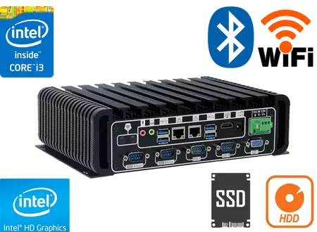 Computer Industrial Fanless MiniPC IBOX-601i3U v.6