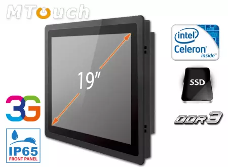 Wstrząsoodporny wzmocniony panel  metalowy, ekran dotykowy 