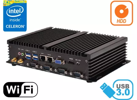 3 YEARS WARRANTY Industrial Computer Fanless MiniPC HyBOX 04PMF-1037u v.5