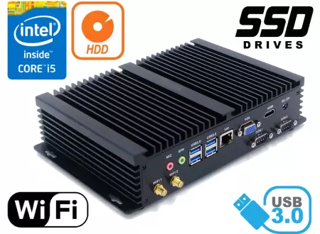 Pasywnie chłodzony komputer do przemysłu