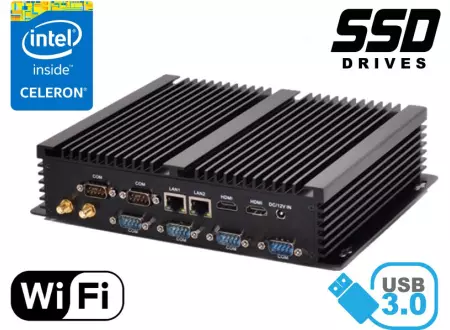 3 LATA GWARANCJI Komputer Przemysłowy Fanless MiniPC HyBOX 0B4PMF-2955U v.4