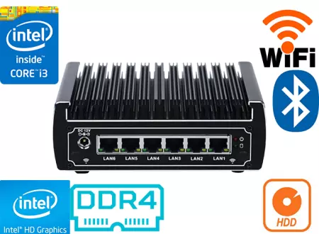 Przemysłowy Komputer Fanless MiniPC IBOX-513NB v.2