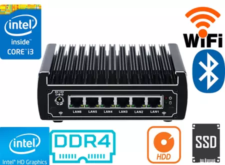 Przemysłowy Komputer Fanless MiniPC IBOX-513NB v.3