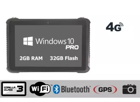 Wzmocniony wodoszczelny tablet przemysłowy Emdoor I16H 4G - Win 10 Pro Licencja