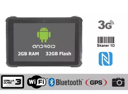 Wzmocniony wodoszczelny tablet przemysłowy Emdoor I16H Android 5.1 NFC 1D