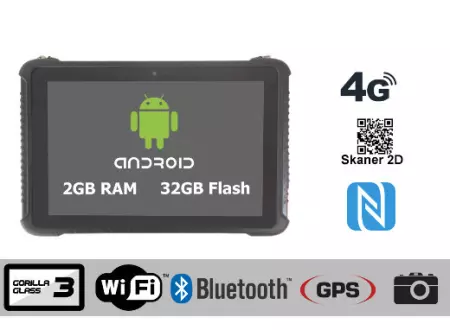 Wzmocniony wodoszczelny tablet przemysłowy Emdoor I16H Android 5.1 4G NFC 2D