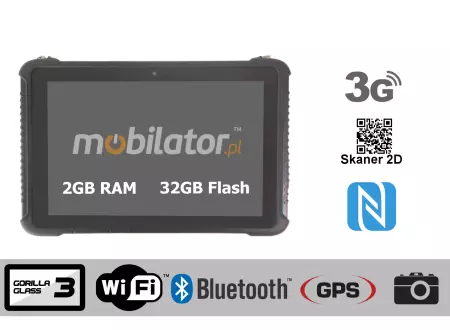 Wzmocniony wodoszczelny tablet przemysłowy Emdoor I16H NFC 2D