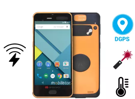 Rugged waterproof industrial data collector Speedata KT55 + DGPS + Infrared distance meter + Temperature sensor + Wireless charging