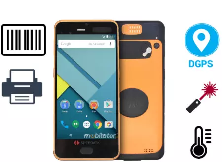 Rugged waterproof industrial data collector Speedata KT55 + 2D Scanner + DGPS + Laser distance meter + temperature sensor + Printer