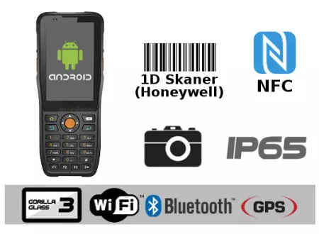 Rugged Waterproof Industrial Data Collector MobiPad MP-HTK38n v.3