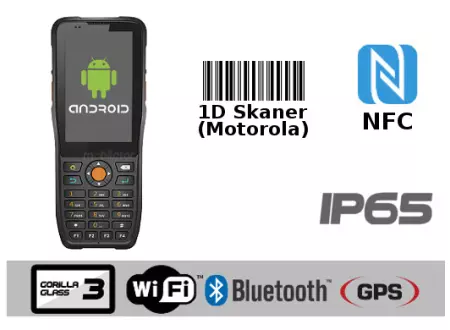 Rugged Waterproof Industrial Data Collector MobiPad MP-HTK38n v.5