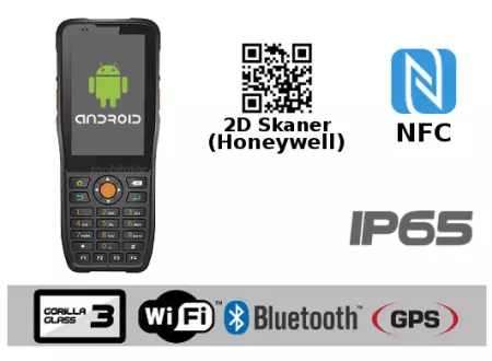 Rugged Waterproof Industrial Data Collector MobiPad MP-HTK38n v.8