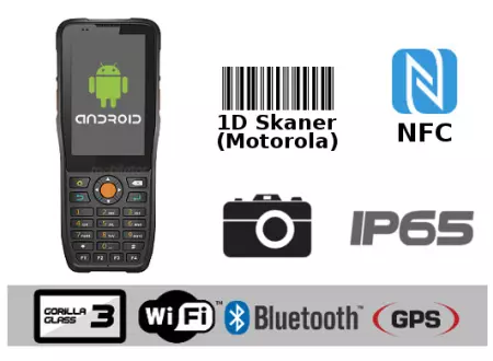 Rugged Waterproof Industrial Data Collector MobiPad MP-HTK38n v.6