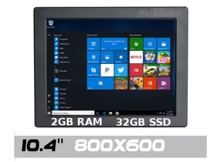 Durable strengthened Industrial PanelPC QBOX 10 v.1