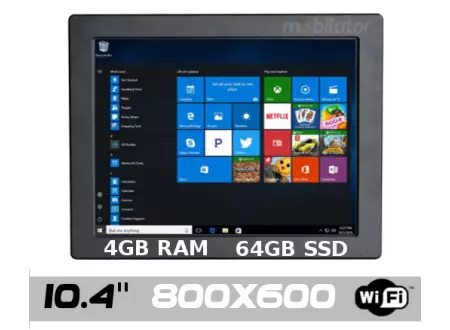 Durable strengthened Industrial PanelPC QBOX 10 v.1.2