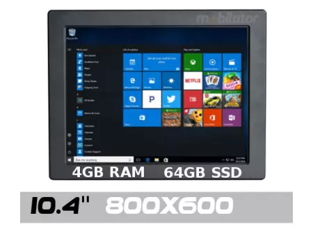 Durable strengthened Industrial Tactile PanelPC QBOX 10 v.2.1