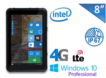 Odporny na UPADKI tablet przemysłowy Emdoor I88H Standard + 4G + Win 10 Pro Licencja
