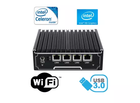 Wzmocniony mini Komputer Przemysłowy Fanless MiniPC IBOX-NM21 WiFi v.1