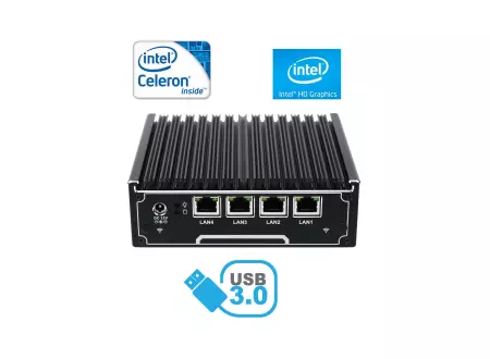 Wzmocniony mini Komputer Przemysłowy Fanless MiniPC IBOX-NM21 Barebone
