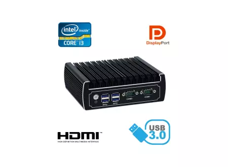 Wytrzymały mini Komputer Przemysłowy Bezwentylatorowy MiniPC IBOX-NM31C i3 Barebone 