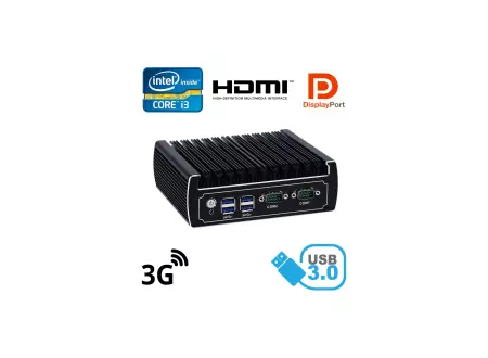 Wytrzymały mini Komputer Przemysłowy Bezwentylatorowy MiniPC IBOX-NM31C i3 v.5