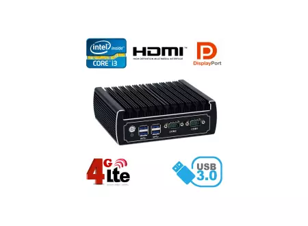 Wytrzymały mini Komputer Przemysłowy Bezwentylatorowy MiniPC IBOX-NM31C i3 v.6