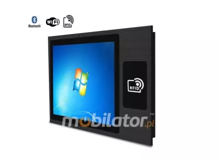 Operatorski Przemysłowy Panel PC dotykowy z czytnikiem RFID LF i skanerem 2D - MobiBOX J1900 10.1