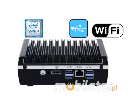 Wytrzymały mini Komputer Przemysłowy Bezwentylatorowy MiniPC IBOX-NM31B Barebone 