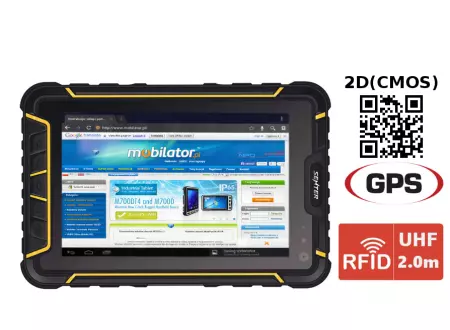 Wzmocniony wodoodporny Tablet przemysłowy Senter ST907W-GW + 2D Honeywell N3680 + UHF RFID v.15