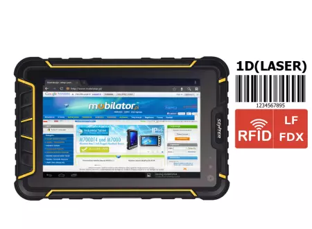 Wzmocniony Tablet przemysłowy - Senter ST907V4 - 1D Honeywell N4313 + RFID LF 134 v.12