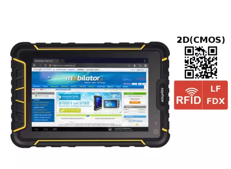 Wzmocniony Tablet przemysłowy - Senter ST907V4 - 2D NLS-EM3096 + RFID LF 134 v.17