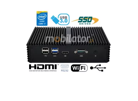 Mini Komputer Bezwentylatorowy - Przemysłowy Fanless MiniPC mBOX Q5-510-70G6 v.3