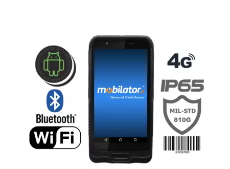 Wzmocniony Wodoodporny Terminal Mobilny ze skanerem 1D - Emdoor EM-T62 v.1