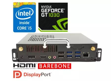 Strengthened Industrial Computer with a dedicated card Nvidia GT1030 MiniPC graphics card with BOX-PSO-1030 v.0
