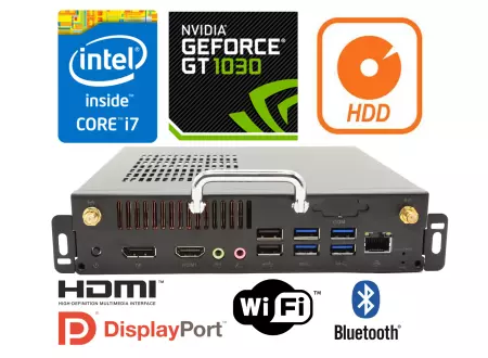 Wytrzymały Komputer Przemysłowy z dedykowaną kartą graficzna Nvidia GT1030 MiniPC zBOX-PSO-i7 v.7