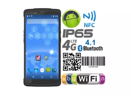 Wzmocniony wodoodporny przemysłowy terminal mobilny - kolektor danych Speedata SD55 NFC 2D