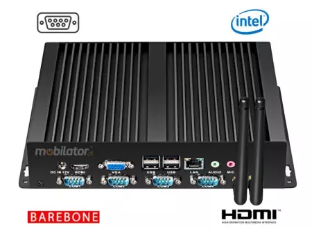 Computer Industry Fanless MiniPC  yBOX - X26G (4COM) - 1007U Barebone