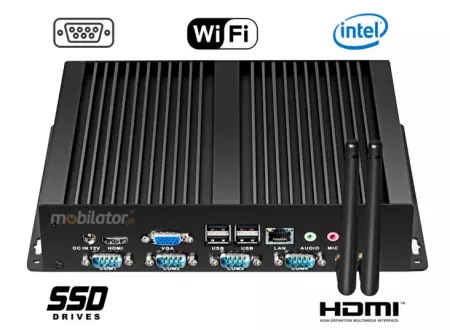 Computer Industry Fanless MiniPC  yBOX - X26G (4COM) - 1007U v.2