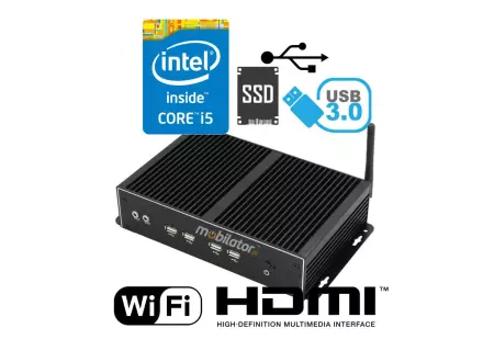 Przemysłowy mini komputer pasywny MiniPC yBOX X26A (6COM+2LAN)-i5-4200U v.4
