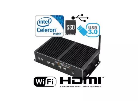 Mini komputer przemysłowy z pasywnym chłodzeniem MiniPC yBOX X26A (6COM+2LAN)-2955U v.4