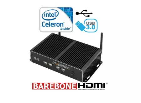 Mini komputer przemysłowy z pasywnym chłodzeniem MiniPC yBOX X26A (6COM+2LAN)-2955U Barebone