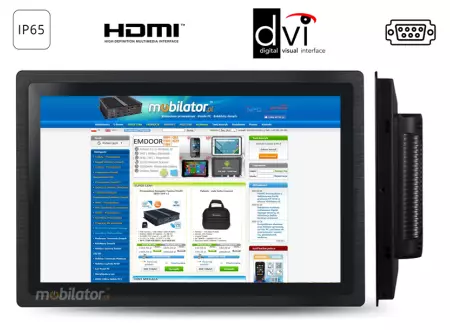 Ergonomiczny monitor dotykowy dla przemysłu ciężkiego