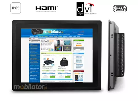 Solidny monitor przemysłowy z ekranem dotykowym