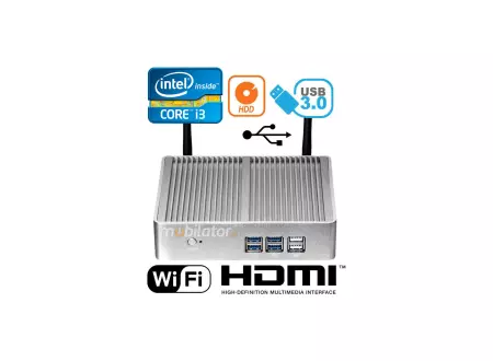 Minikomputer przemysłowy bezwentylatorowy MiniPC yBOX X32 i3 4010Y v.3