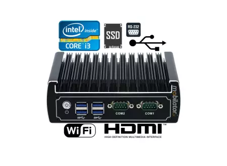 Przemysłowy odporny mini komputer z pasywnym chłodzeniem IBOX-501 N15 i3-6100U v.5
